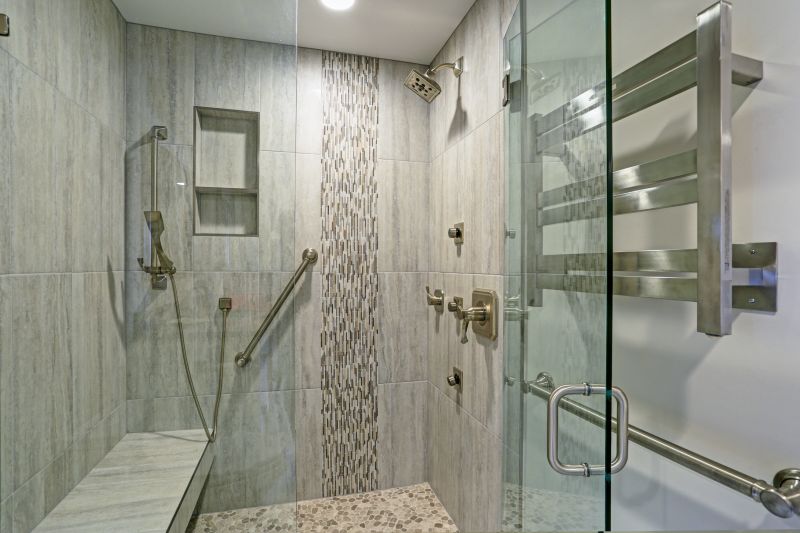 Open Shower with Linear Drain